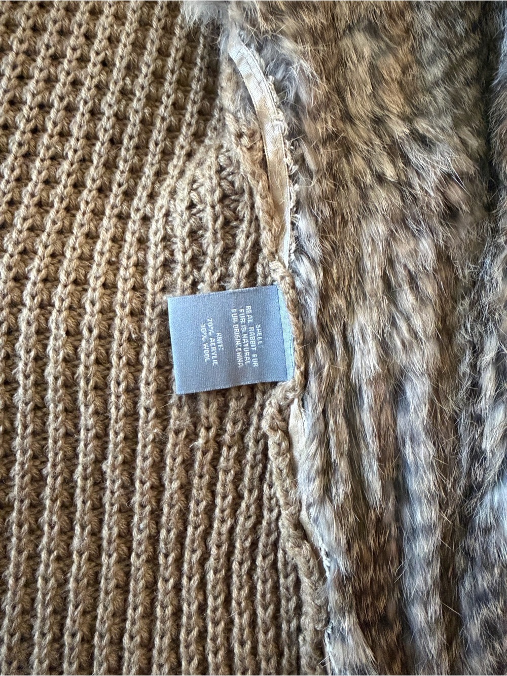 Bagatelle fur sweater vest - Picture 5 of 9